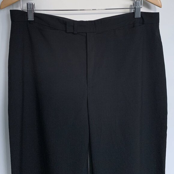 Club Monaco Lightweight Wide-Leg Trouser black Sz 14 - Picture 3 of 6